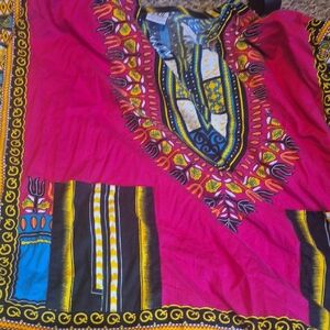 Vibrant Multicolor Dashiki Top